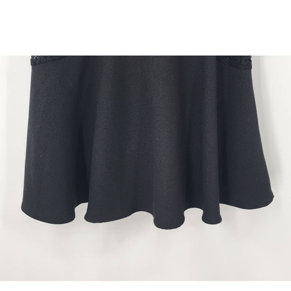 Karl Lagerfeld Black‎ Lace Tulip Hemline Sleeveless Dress Knee Length Size 2 - Picture 9 of 16